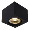 Lucide LED-loftspot Fedler kantet sort