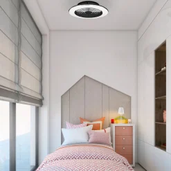 Mantra Iluminación LED-loftventilator Alisio mini, sort