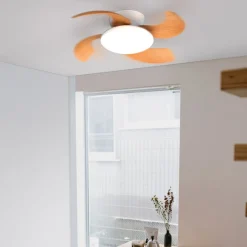 Mantra Iluminación Loftventilatorer>LED-loftventilator Aloha træ DC-motor støjsvag Ø 90 cm CCT