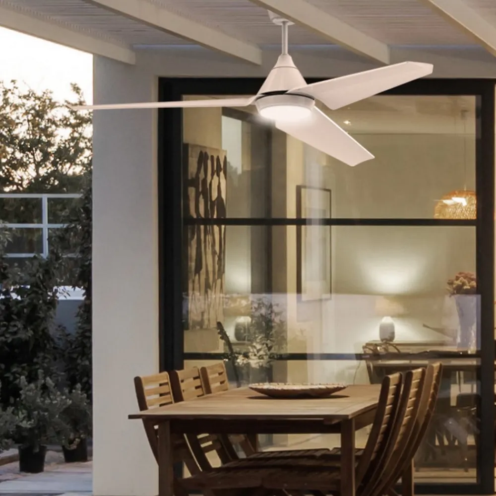 LED-loftventilator Bora, fjernbetjening CCT IP44^ACB ILUMINACIÓN Online