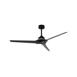 Mantra Iluminación Loftventilatorer>LED-loftventilator Brisa Mini sort/træ, lydsvag, 150 cm, CCT