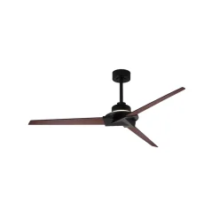 Mantra Iluminación Loftventilatorer>LED-loftventilator Brisa Mini sort/træ, lydsvag, 150 cm, CCT