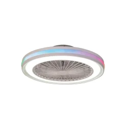 LED-loftventilator Gamer hvid DC støjsvag Ø 47 cm CCT RGB^Mantra Iluminación Sale