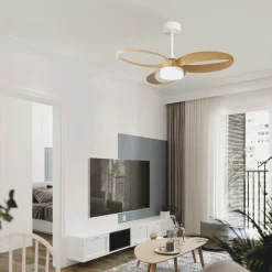 Mantra Iluminación Loftventilatorer>LED-loftventilator Infinity trædekor DC støjsvag Ø 93 cm CCT