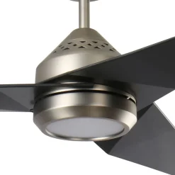 LED-loftventilator Jade, sort, støjsvag, Ø 152 cm, 60 W^KICHLER New