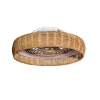 LED-loftventilator Kilimanjaro, CCT, rattan^Mantra Iluminación Outlet