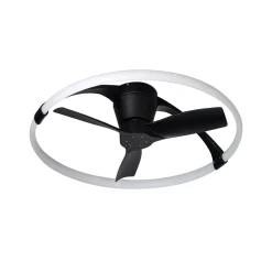 Mantra Iluminación LED-loftventilator Nepal Mini, app, sort/hvid