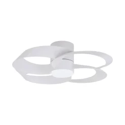 LED-loftventilator Rose hvid DC-motor støjsvag Ø 65 cm CCT^Mantra Iluminación Outlet