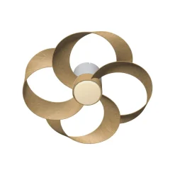 LED-loftventilator Rose træ DC-motor støjsvag Ø 65 cm CCT^Mantra Iluminación Hot