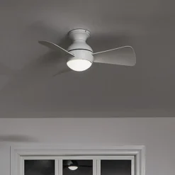 LED-loftventilator Sola, IP23 hvid mat^KICHLER Best