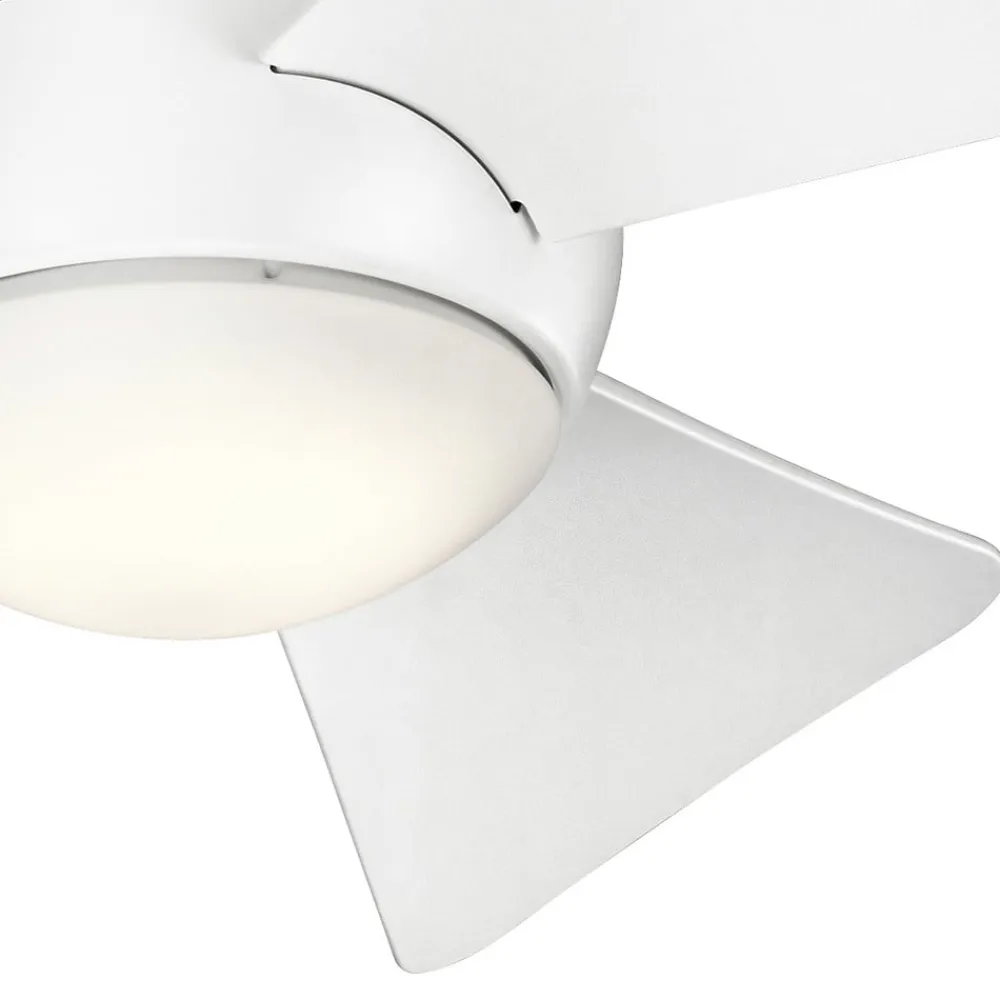 LED-loftventilator Sola, IP23 hvid mat^KICHLER Best