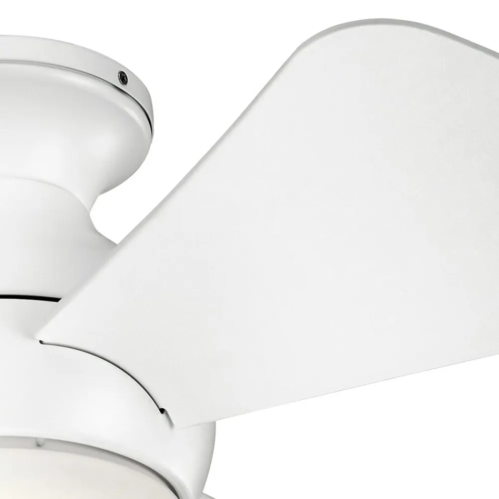 LED-loftventilator Sola, IP23 hvid mat^KICHLER Best