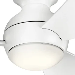 LED-loftventilator Sola, IP23 hvid mat^KICHLER Best