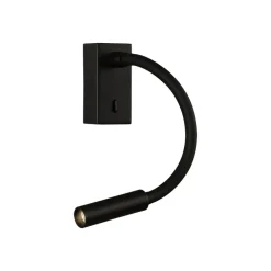 ACB ILUMINACIÓN Væglamper|Væglamper>LED-læselampe Cio, afbryder, flexarm, 930, sort