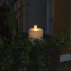 Konstsmide Christmas LED-lys IP44 cremehvid glat Højde 13 cm