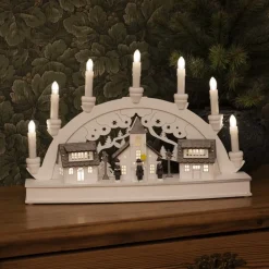 LED-lysbue, huse, hvid, 7 lyskilder^Konstsmide Christmas Hot