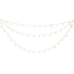 Konstsmide Christmas Dekorationsbelysning|Julepynt>LED-lysforhæng, 44 fnug med varmhvidt lys