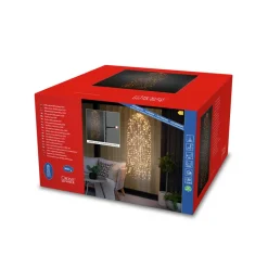 LED-lysgardin vandmand 2.600K 900 LED'er 145x45cm^Konstsmide Christmas