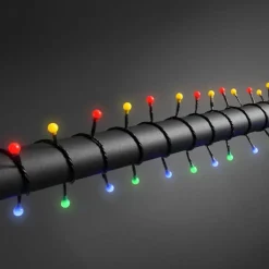 Konstsmide Christmas LED-lyskæde 160 lk, 12,72m udendørs brug, farverig