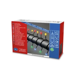 Konstsmide Christmas LED-lyskæde 160 lk, 12,72m udendørs brug, farverig