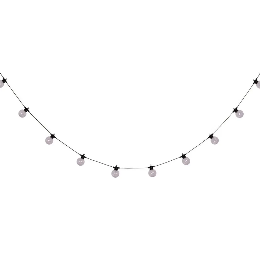 Näve LED-lyskæde CADENA, RGB, sort, 10 lyskilder, 10 m