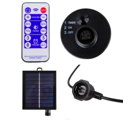 Näve LED-lyskæde CADENA, RGB, sort, 10 lyskilder, 10 m