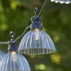 LED-lyskæde Circus Shade med 12 skærme grå^STAR TRADING Online