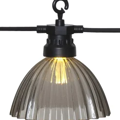 LED-lyskæde Circus Shade med 12 skærme grå^STAR TRADING Online