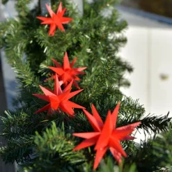 LED-lyskæde med 9 stjerner til udendørs brug, rød^STERNTALER Best