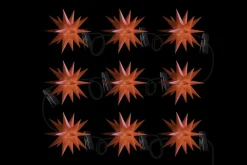 LED-lyskæde med 9 stjerner til udendørs brug, rød^STERNTALER Best