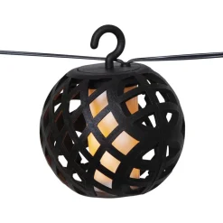 STAR TRADING LED-lyskæde solcelle Flame med flamme effekt