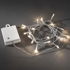 Konstsmide Christmas LED-lyskæde t. udendørs m. lyssensor IP44 ww