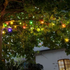 Konstsmide Christmas Dekorationsbelysning>LED-lyskæde til forlængelse af ølhaven, farverig