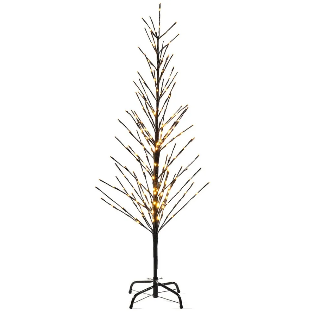 Konstsmide Christmas Julepynt|Juletræer>LED-lystræ, sort, 150 cm