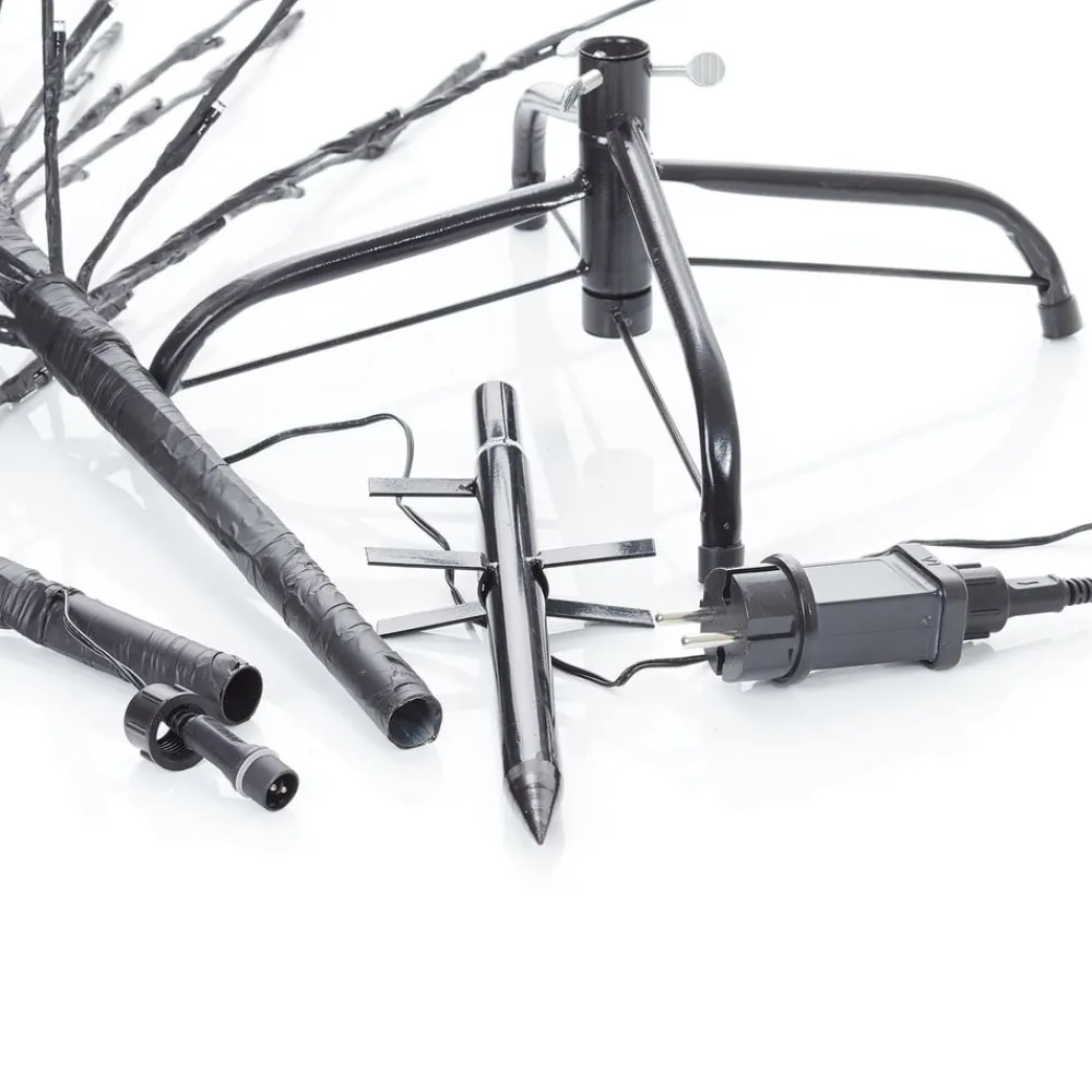 Konstsmide Christmas Julepynt|Juletræer>LED-lystræ, sort, 150 cm