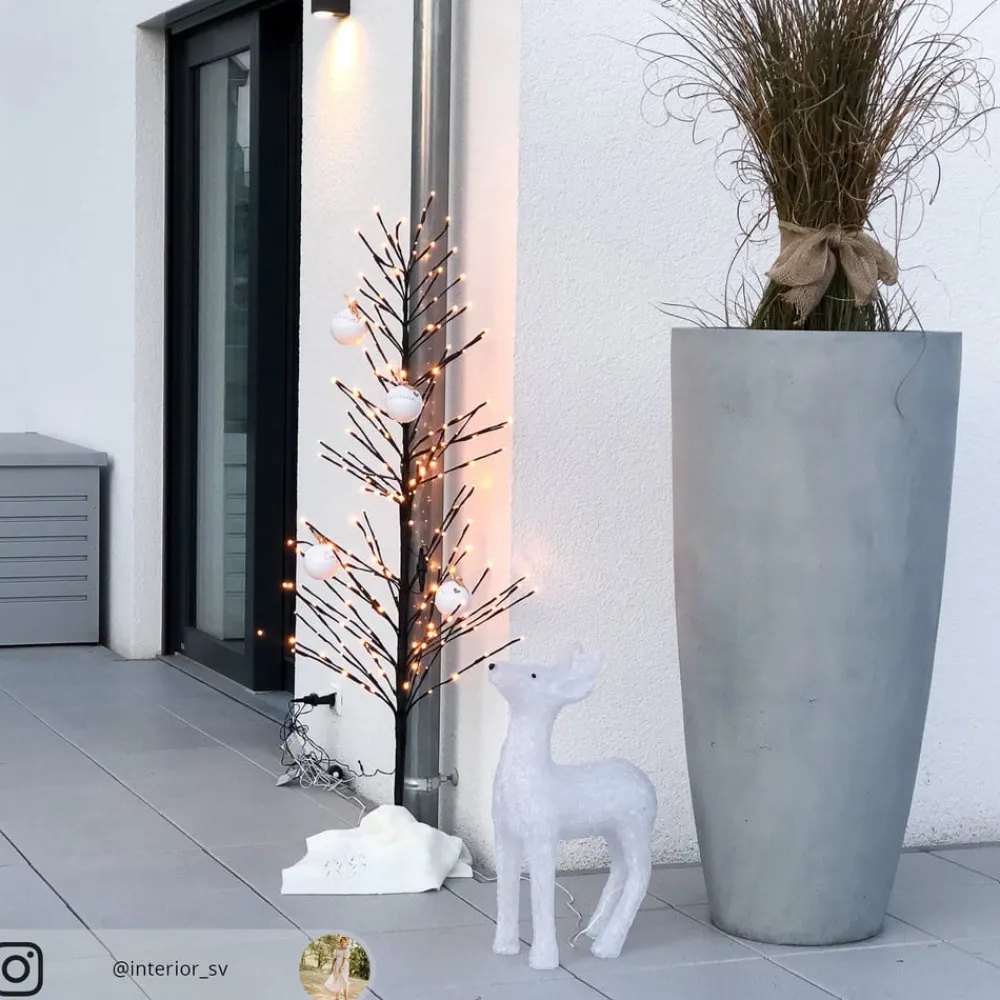 Konstsmide Christmas Julepynt|Juletræer>LED-lystræ, sort, 150 cm