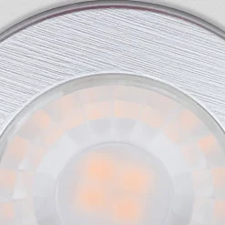 LED-møbelindbygningsspot Artist, sæt med 3, sølv^ORION