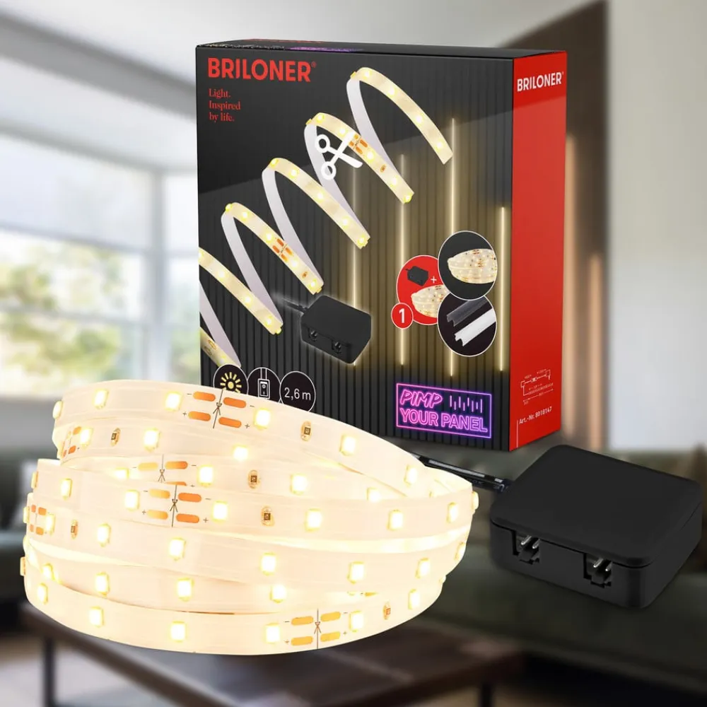 Briloner Dekorationsbelysning|Led Strips>LED-panel Pimp your panel, startsæt, længde 2,6 m