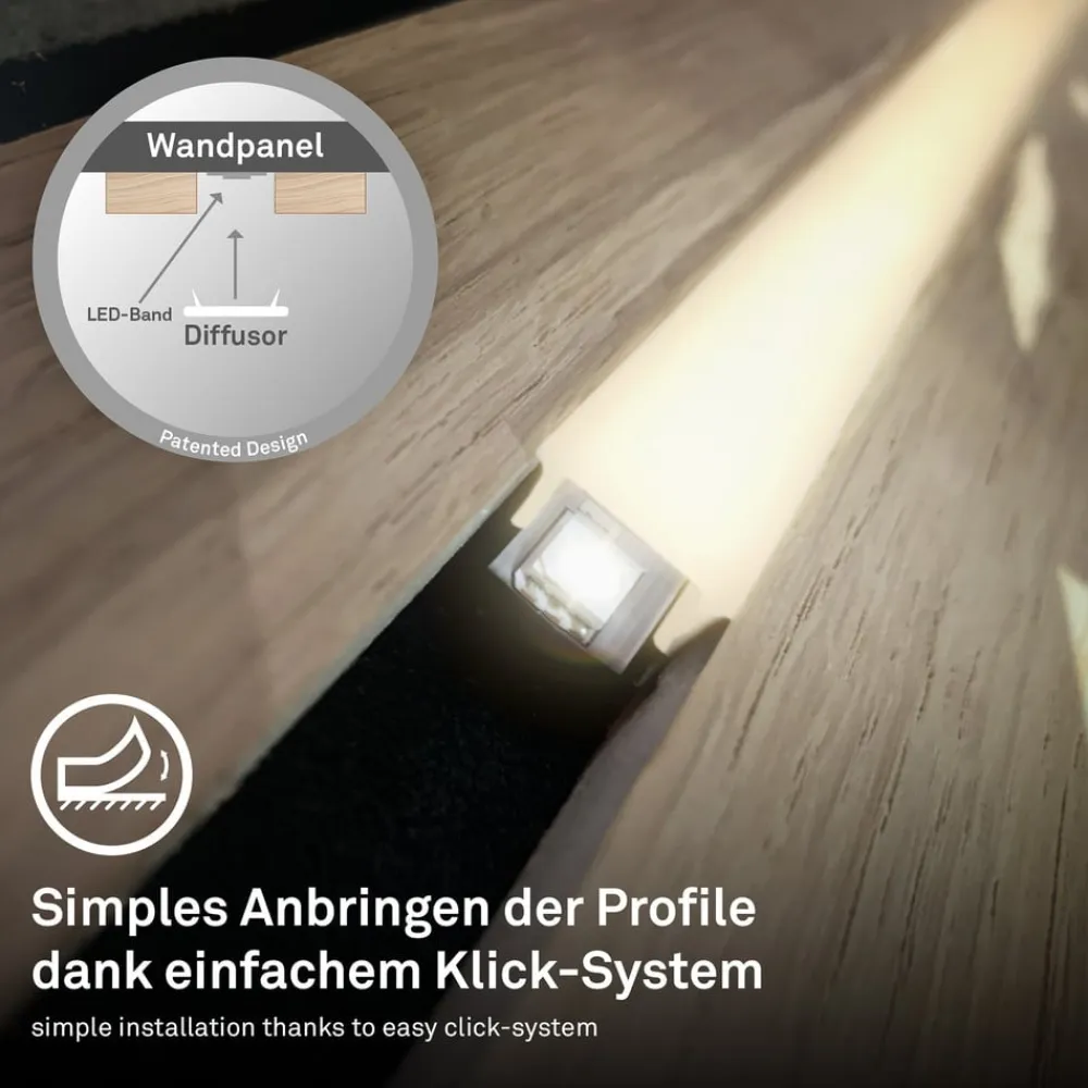 Briloner Dekorationsbelysning|Led Strips>LED-panel Pimp your panel, startsæt, længde 2,6 m