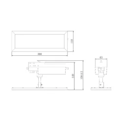 Deko-Light LED-panel TRACK LIGHT, sort, 3-faset, 3.000 K, tænd/sluk