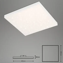 LED-panel uden ramme SL WiFi Bluetooth 45x45cm^Briloner Clearance