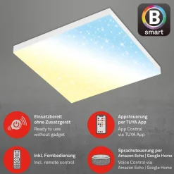 LED-panel uden ramme SL WiFi Bluetooth 45x45cm^Briloner Clearance