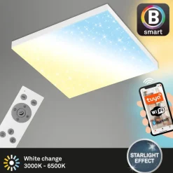 LED-panel uden ramme SL WiFi Bluetooth 45x45cm^Briloner Clearance