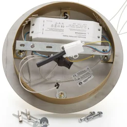 LED-pendel Rocio, 5-lys, rund, metal, glas, guld^Schuller Valencia Discount