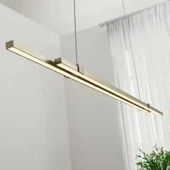 LED-pendellampe Tymon i bjælkeform, smal, udtræk^Lucande Discount