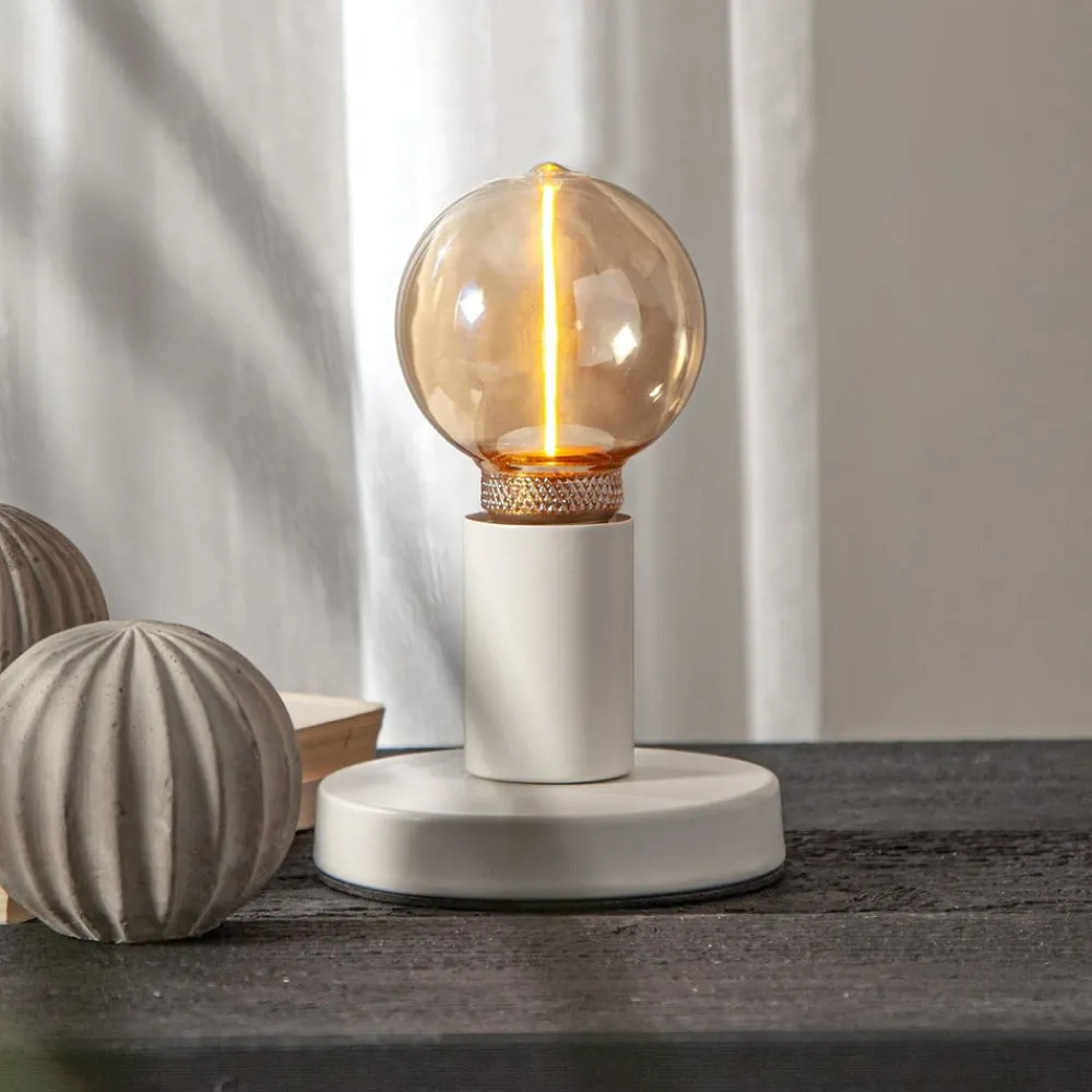 LED-pære DecoLED One G80 E27 2 W amber 1.800K 3-trins^STAR TRADING Outlet