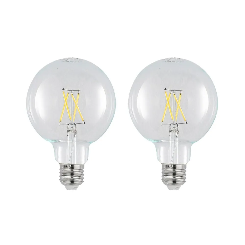 LED-pære E27 4 W 2.700 K G95 globe klar 2 stk^Arcchio Sale