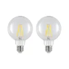 Arcchio Filament Pære|Led Pærer>LED-pære E27 8 W 2.700 K G95 globe klar 2 stk