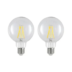 Arcchio Filament Pære|Led Pærer>LED-pære E27 8 W 2.700 K G95 globe klar 2 stk
