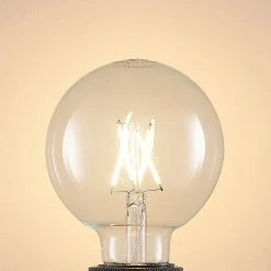 Arcchio LED-pære E27 4 W 2.700 K G95 globe klar 3 stk